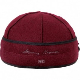Baseball Caps Petal Pusher Cap - Decorative Wool Hat with Earflap - Black/Charcoal - CP115X20K4D $46.27