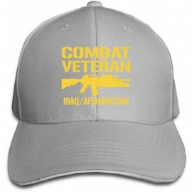Baseball Caps Combat Veteran Iraq and Afghanistan Unisex Hats Trucker Hats Dad Baseball Hats Driver Cap - Gray - C318NDEX7O5 ...