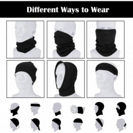 Balaclavas Face Cover Scarf UV Protection Neck Gaiter Scarf Sunscreen Breathable Bandana - Black - CS196GXM2IY $16.76