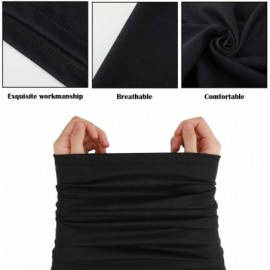 Balaclavas Face Cover Scarf UV Protection Neck Gaiter Scarf Sunscreen Breathable Bandana - Black - CS196GXM2IY $16.76