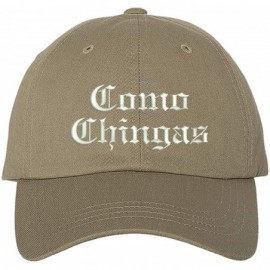 Baseball Caps Como Chingas Embroidered Baseball Hat - Latina Hat for Women - Funny Hats - Khaki - CB1963DQ9T5 $20.31