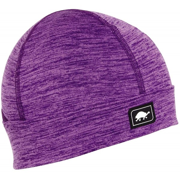 Skullies & Beanies Ponytail Conquest Comfort Shell Stria UV Lightweight Performance Beanie - Amethyst - CU18XTIL9RK $26.78