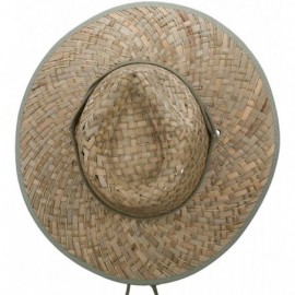 Sun Hats Stained Straw Braid Lifeguard Hat - Green - CL11WTIXU2D $33.77