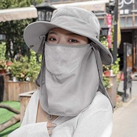 Sun Hats Outdoor Cycling Protection Foldable Sunshade - Gray-A - C5196XLTA8T $16.77