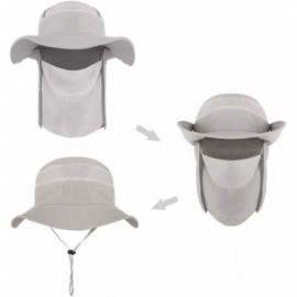 Sun Hats Outdoor Cycling Protection Foldable Sunshade - Gray-A - C5196XLTA8T $16.77