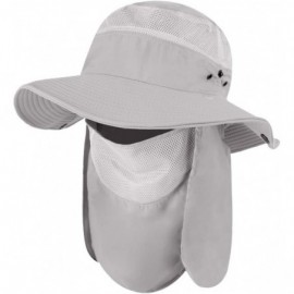 Sun Hats Outdoor Cycling Protection Foldable Sunshade - Gray-A - C5196XLTA8T $16.77