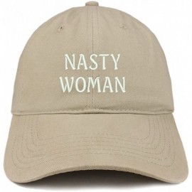 Baseball Caps Nasty Woman Embroidered Low Profile Adjustable Cap Dad Hat - Khaki - CN18CS7WT47 $16.72