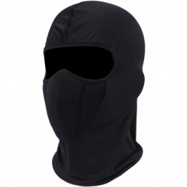 Skullies & Beanies Windproof Face Mask-Balaclava Hood-Cold Weather Motorcycle Ski Mask - Black - C918YOAA9IX $18.73