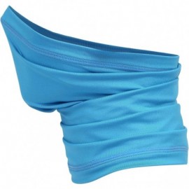 Balaclavas Summer Neck Gaiter Face Scarf/Neck Cover/for Sun Protection Headwear Hear Warp - Light Blue - CP197YECGX7 $12.00