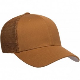 Baseball Caps Trucker Mesh Fitted Cap - Caramel - CN18X3XY3E5 $10.43