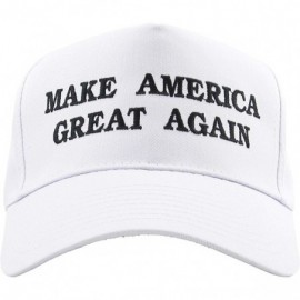 Baseball Caps Make America Great Again Our President Donald Trump Slogan with USA Flag Cap Adjustable Baseball Hat Red - C212...