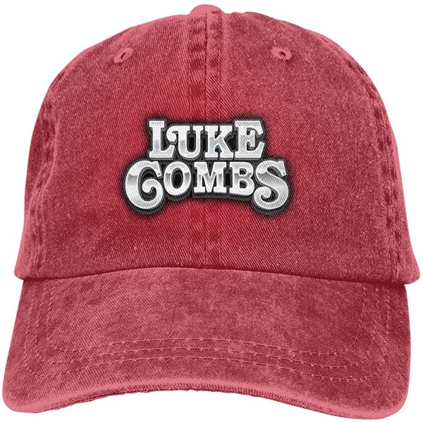 Sun Hats Luke Combs Logo Unisex Adjustable Fashion Hat - CO18QSST6Y5 $15.19