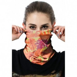 Balaclavas Unisex Multifunctional Seamless Bandana Face Mask Neck Gaiter Headwear Tube Mask Scarf - Leaves - CQ197SSHHEG $8.45