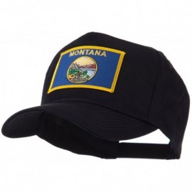 Baseball Caps USA Western State Embroidered Patch Cap - Montana - CF11E8U27Y7 $10.53