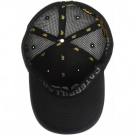 Baseball Caps Men's Acitve Mesh Stretch Cap - Black - CC18O4DRXTI $26.58