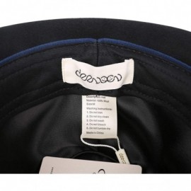 Fedoras Men's Wool Felt Fedora Outback Short Brim Trilby Hat - Black - C918I3AKT56 $23.18