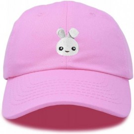 Baseball Caps Cute Bunny Dad Hat Cotton Twill Baseball Cap Embroidered Design - Light Pink - CK180STRTD0 $29.73