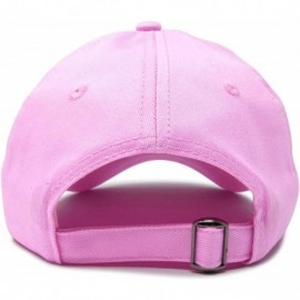 Baseball Caps Cute Bunny Dad Hat Cotton Twill Baseball Cap Embroidered Design - Light Pink - CK180STRTD0 $17.44