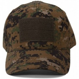 Baseball Caps Tactictal Operators Digital Woodland Camo hook and loop Adjustable Hat - CO11QCIQ8NJ $9.27