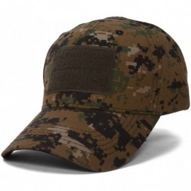 Baseball Caps Tactictal Operators Digital Woodland Camo hook and loop Adjustable Hat - CO11QCIQ8NJ $9.27