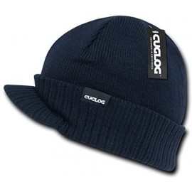 Skullies & Beanies Ararat Heavy Weight Jeep Cap - Navy - CT11BG1BF9J $16.89