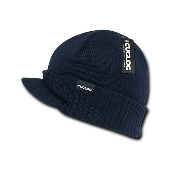 Skullies & Beanies Ararat Heavy Weight Jeep Cap - Navy - CT11BG1BF9J $16.89