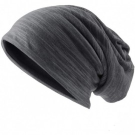 Skullies & Beanies Men Summer Beanie Long Slouchy Thin Lightweight Skull Cap B011h - Grey - C418UED8INR $12.33