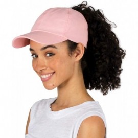 Baseball Caps Satin Lined Cap - Satin Lined Hat to Protect Hair from Breakage and Frizz - Pink - CK194AK97X4 $22.36