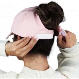 Baseball Caps Satin Lined Cap - Satin Lined Hat to Protect Hair from Breakage and Frizz - Pink - CK194AK97X4 $22.36