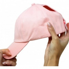 Baseball Caps Satin Lined Cap - Satin Lined Hat to Protect Hair from Breakage and Frizz - Pink - CK194AK97X4 $22.36