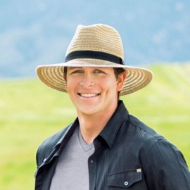 Fedoras Men's Palmer Fedora - UPF 30+- Adjustable- Packable- Designed in Australia - Natural - CL12B76OSH3 $46.00