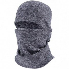Skullies & Beanies Balaclave Fleece Windproof Ski Mask Face Mask Tactical Hood Neck Warmer - Heather Purple-polar Fleece - CG...