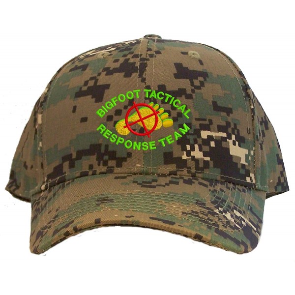 Baseball Caps Bigfoot Tactical Response Team Embroidered Baseball Cap - Camo - C811DTZQXBF $18.97