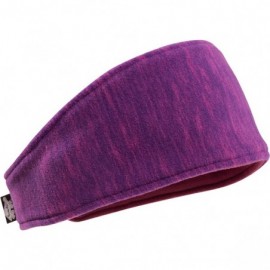 Cold Weather Headbands Double-Layer Midweight Polartec Thermal Pro Stria Headband - Violet/Nightshade - C111VD6TW83 $30.55
