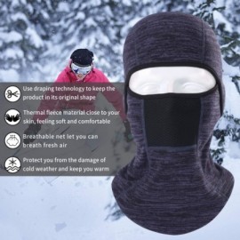 Balaclavas Winter Balaclava - Fleece Motorcycle Skull Full Face Mask Thermal Windproof Ski Head Hood for Men and Women - CK18...