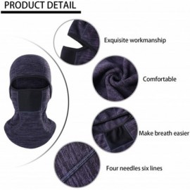 Balaclavas Winter Balaclava - Fleece Motorcycle Skull Full Face Mask Thermal Windproof Ski Head Hood for Men and Women - CK18...