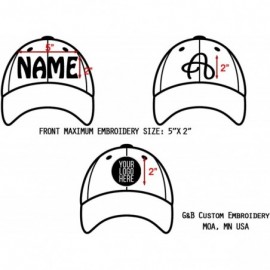 Baseball Caps 2 Side Embroidery. Front and Back. Place Your own Text. 6477 Flexfit Wool Blend Cap - Black - CF180I5SAY0 $30.42
