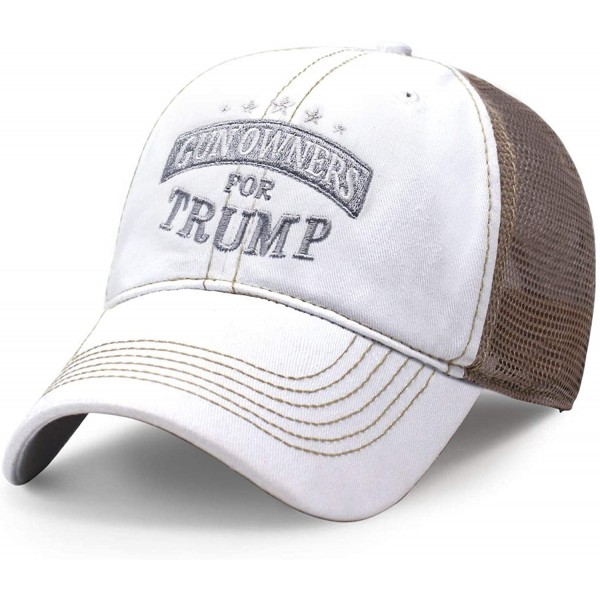 Baseball Caps Gun Owners for Trump Trump 2020 Keep America Great Campaign Rally Embroidered US Hat Baseball Trucker Cap - CG1...