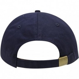 Baseball Caps Happy Small Embroidered Cotton Baseball Caps - Navy - CX12HVG2NGL $13.33