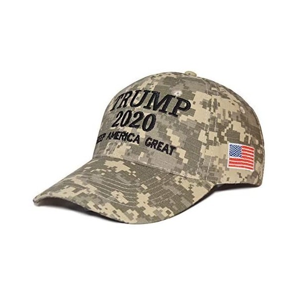 Baseball Caps Keep America Great 2020- with 45th President Donald Trump USA Cap/Hat and USA Flag - Camouflage - CL18QWANNUZ $...