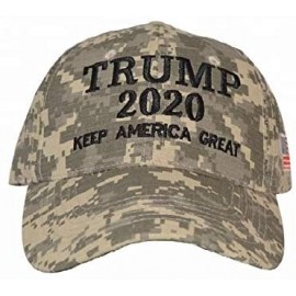 Baseball Caps Keep America Great 2020- with 45th President Donald Trump USA Cap/Hat and USA Flag - Camouflage - CL18QWANNUZ $...