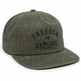 Baseball Caps Horizon Embroidered Logo Hat - Adjustable Baseball Cap w/Plastic Snapback Closure - Olive - CV18U5TE6X7 $27.18