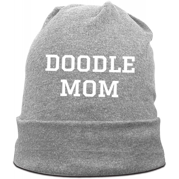 Skullies & Beanies Beautiful Sunflower Men Women Warm Beanies Cap Soft Winter Hat - Doodle Mom /Gray - CF192788X3G $17.28