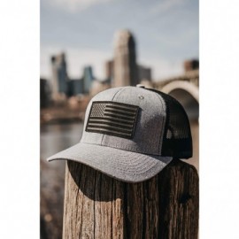 Baseball Caps American Flag USA Snapback Cap - Heather Gray - CM18H50N9OY $19.57