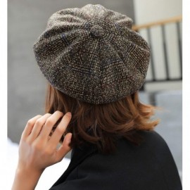 Berets Women Beret Newsboy Hat French Cotton Cap Classic Autumn Spring Winter Hats - CN18LAI97TR $14.11