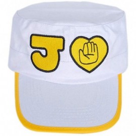 Skullies & Beanies JoJo's Bizarre Adventure Hat Jotaro Kujou Cosplay Cap Army Military Cap Black - White - C319833NI6L $20.66