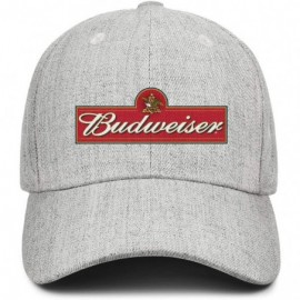 Baseball Caps Budweiser-Logos- Woman Man Baseball Caps Cotton Trucker Hats Visor Hats - Grey-58 - CW18WEK7N5H $16.12