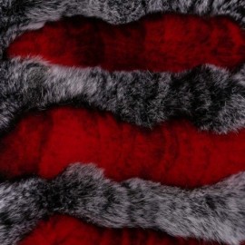Cold Weather Headbands Rabbit Fur Headband - Winter Knit Neck Warmer Real Fur Headbands Women Scarf Muffler - Frost Black Plu...