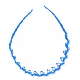 Headbands Women's Zig Zag Rake Headband (Blue) - Blue - CQ18RAAZNW2 $14.08