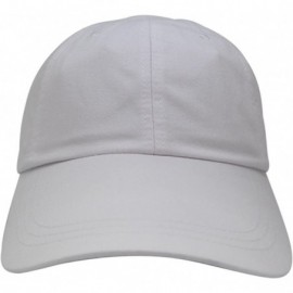 Baseball Caps Sunbuster Extra Long Bill 100% Washed Cotton Cap with Leather Adjustable Strap - White - CJ12L01OBL3 $14.82